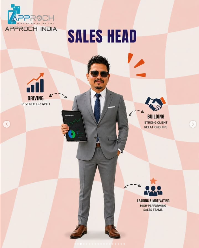 Approch India Sales Head caricature